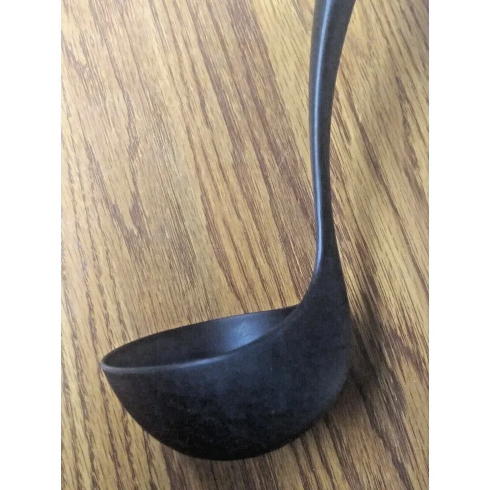 KitchenAid Ladle Server Spoon Large Oval Black Heat-Resistant deep 12